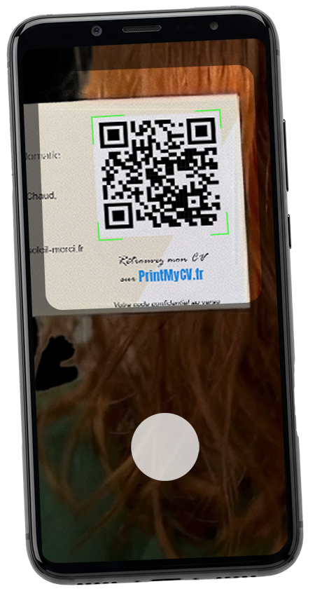 On scanne le qrcode et c'est fait !